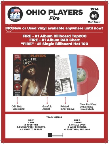 Ohio Players - Fire (Red Translucent Vinyl)