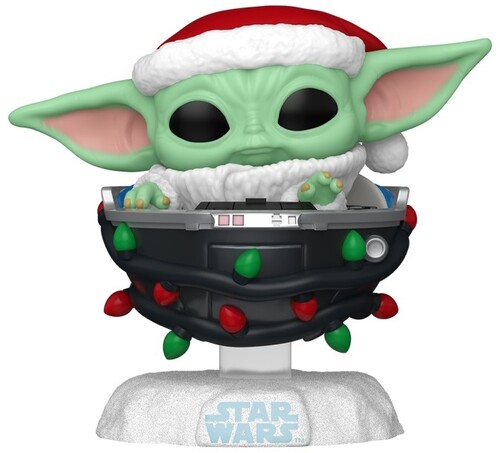 upc number 889698800105 is associated  with FUNKO POP! Star Wars: The Mandalorian Holiday - Grogu with Santa Hat in Pram  Funko  Gifts