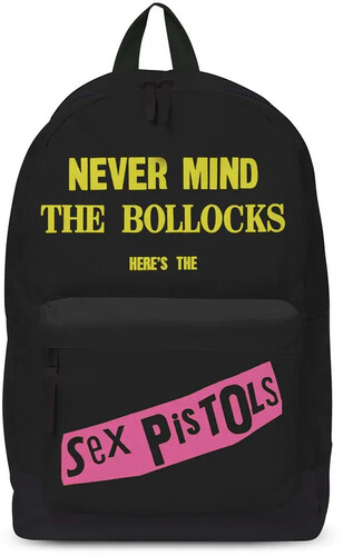 Rocksax - Sex Pistols - Never Mind The Bollocks Logo - Backpack with Laptop Pocket (Black)