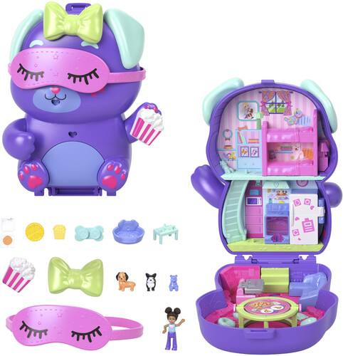 POLLY POCKET POCKET WORLD PUPPY SLUMBER PARTY