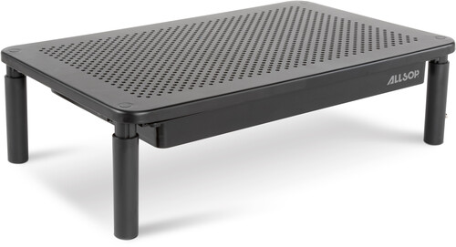 Allsop 32545 Metal Art Tri-Level Adjustable Monitor Stand with Drawer