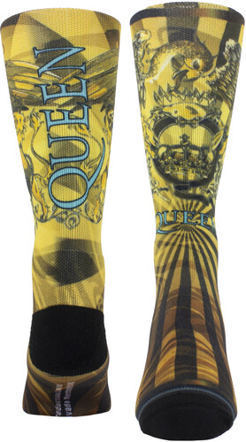 PERRI'S QUEEN GOLD CREST CREW SOCKS
