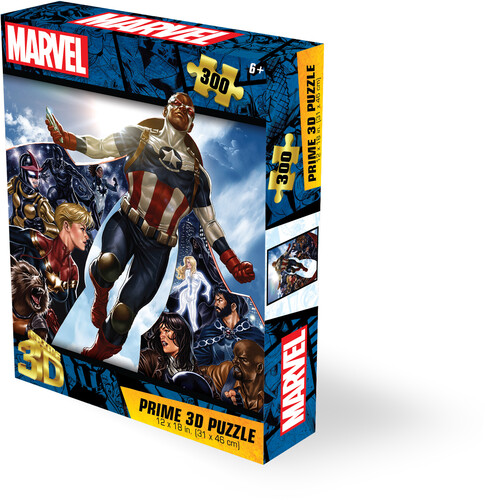 Marvel Avengers Captain America 300pc 18x12 in 3D Lenticular Puzzle