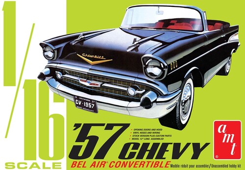 AMT 1957 Chevy Bel Air Convertible 1/16 Scale Model Kit