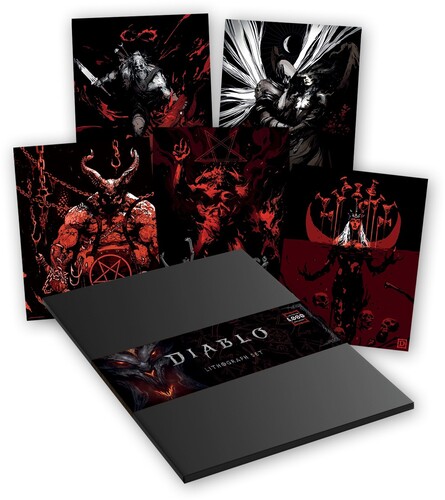 DIABLO LTD ED 30TH ANN SET OF 5 LITHOGRAPHS