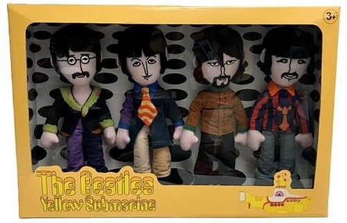 BEATLES 4 BAND MEMBER PLUSH BOX SET