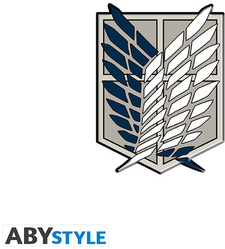 Attack on Titan Survey Corps gritty logo, Attack on Titans logo transparent  background PNG clipart | HiClipart