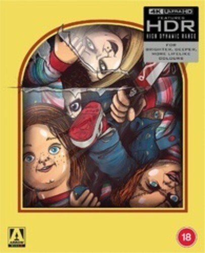 Child's Play Collection - All-Region UHD Boxset but the Blu-Rays for the first 'Child's Play' film & documentary 'Living with Chucky' are Region B [Import]