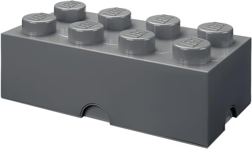 STORAGE BRICK WITH 8 KNOBS DARK GREY