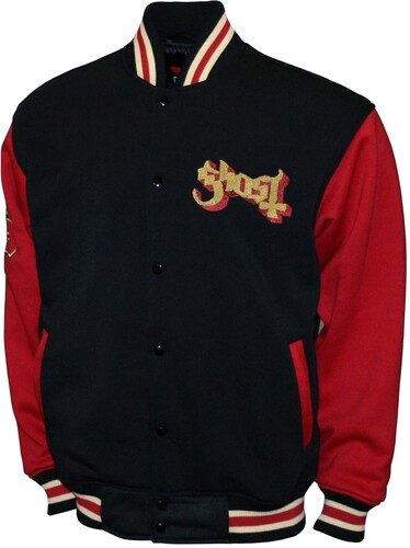GHOST DELUXE VARSITY LG SLV JK LARGE BLK M2451GHA3