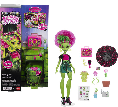 Mattel Collectible - Monster High Self-Scare Secrets Venus Mcflytrap Fashion Doll & Accessories