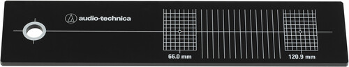 Audio Technica at-Cap1 Cartridge Alignment Prtrctr - Audio Technica AT-CAP1 Cartridge Alignment Protractor (Black) vinyl record cover