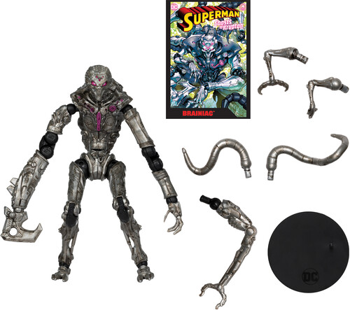 DC DIRECT FIG W/ COMIC - SUPERMAN WV5 - BRAINIAC Collectibles on 