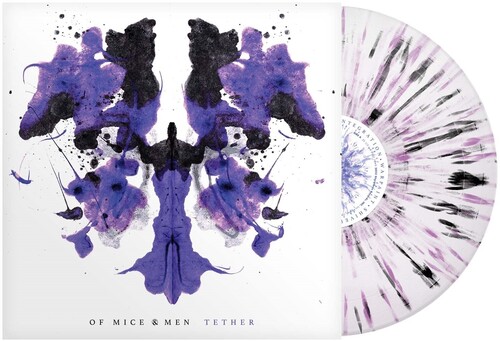 Of Mice & Men - Tether - White Purple Black Splatter (Blk) [Colored Vinyl]