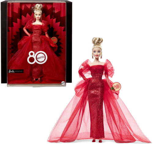 Mattel Collectible - Barbie Signature Mattel 80th Anniversary Doll Blonde