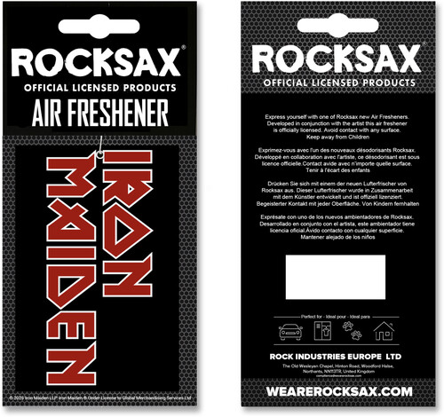 ROCKSAX IRON MAIDEN IRON MAIDEN LOGO AIR FRESHENER