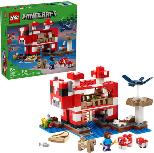 LEGO MINECRAFT THE MOOSHROOM HOUSE