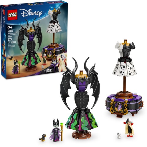 DISNEY MALEFICENTS AND CRUELLA DE VILS DRESSES