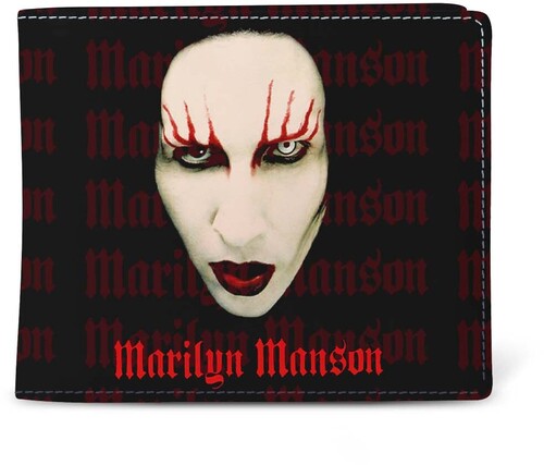 ROCKSAX MARILYN MANSON RED LIPS LOGO WALLET BLACK|alliance entertainment
