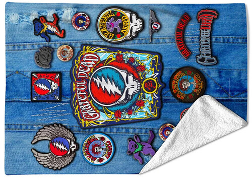 ROCKSAX GRATEFUL DEAD BLNK BATTLE VEST 60X80