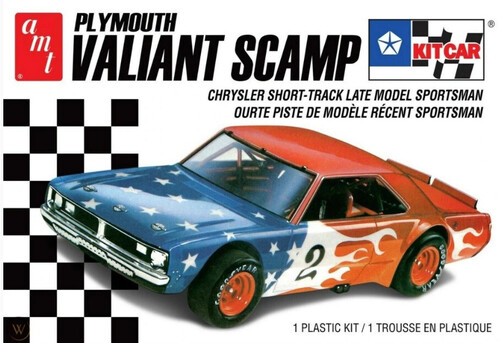 AMT Plymouth Valiant Scamp Kit Car 2T 1/25 Scale Model Kit