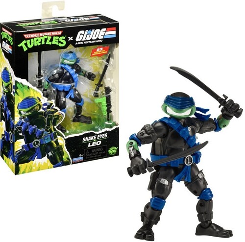 TMNT X GI JOE - LEO X SNAKE EYES ACTION FIGURE