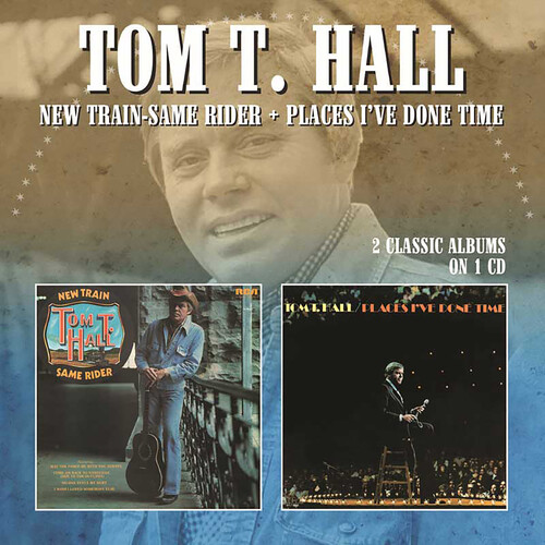 Tom Hall T - New Train-Same Rider / Places I've Done Time vinyl record cover