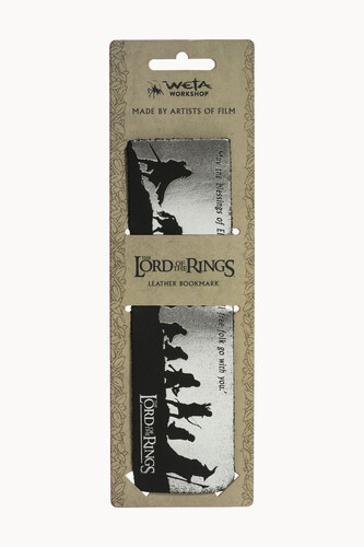 LORD OF THE RINGS LEATHER BOOKMARK - THE FELLOWSHI