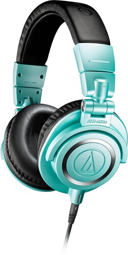AUDIO TECHNICA ATHM50XIB PRO HEADPHONES ICE BLUE