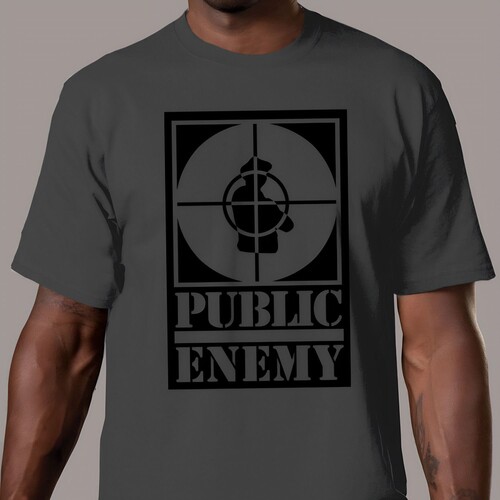 Public Enemy - Rebirth Of A Nation Big Logo (T-Shirt Xxl) (Gry)