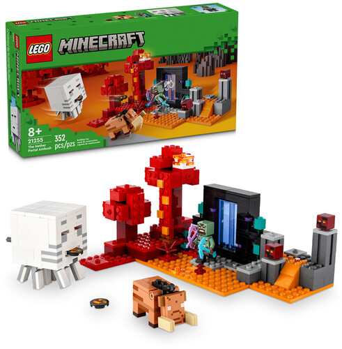 LEGO MINECRAFT THE NETHER PORTAL AMBUSH