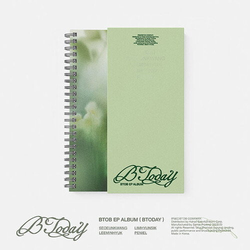 Btob - Btoday - Photobook Version - incl. 96pg Photobook, 16pg Lyrics Booklet, Photocards, Postcard, Sticker, Cup Coaster, Bookmark + P