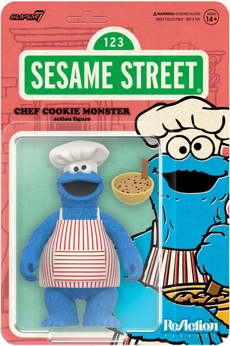 Super7 - Sesame Street - ReAction Wv4 - Chef Cookie