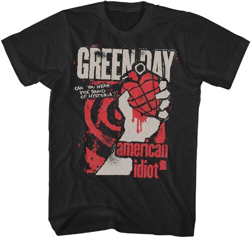 Green Day - American Idiot Hysteria T-Shirt - Small Black 22GD014A1