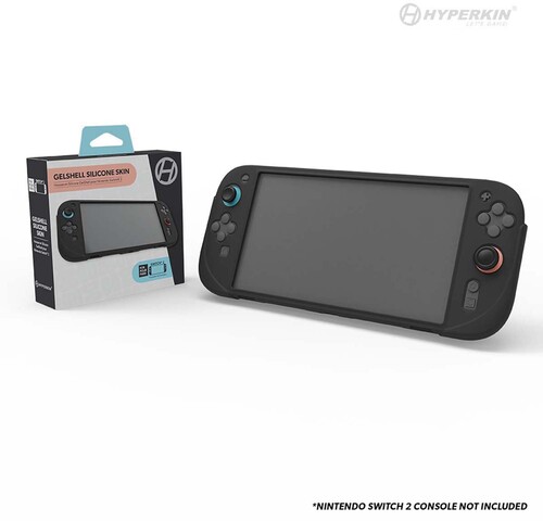 Switch 2 Accessory: Hyperkin GelShell Silicone Skin for Nintendo Switch 2 (Black) for Nintendo Switch 2