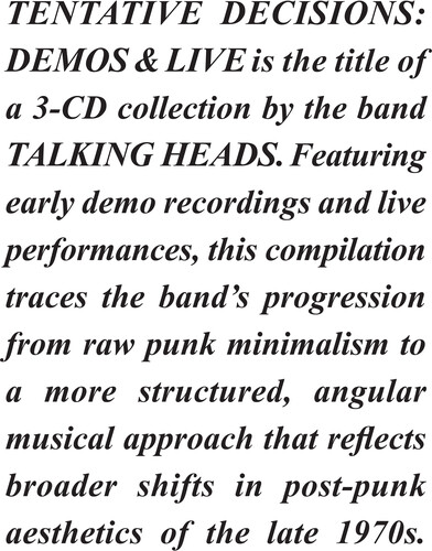 Talking Heads - Tentative Decisions: Demos & Live (Digb)