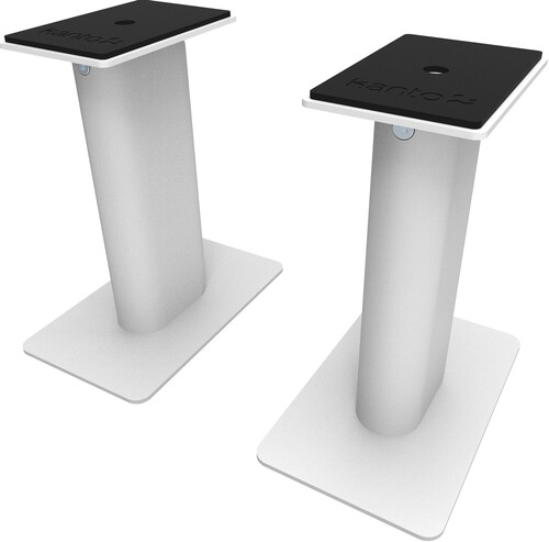 Kanto SP9W Universal Desktop Speaker Stands - 9 Inch - 2 Pack - Steel (White)