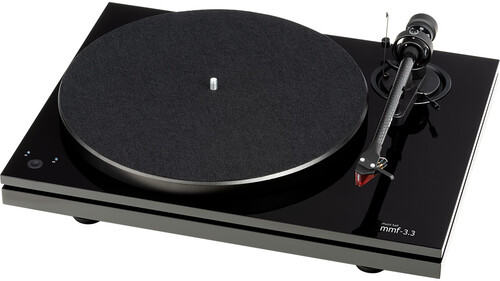 Mh Audio Mmf-3.3 Turtable Blt Drv 3 Spd Man Black - Music Hall Audio mmf-3.3 Turtable Dual-Plinth Belt Drive 3 Speed (33 1/3, 45 RPM and 78 RPM) Manual Turntable- With Carbon Fiber