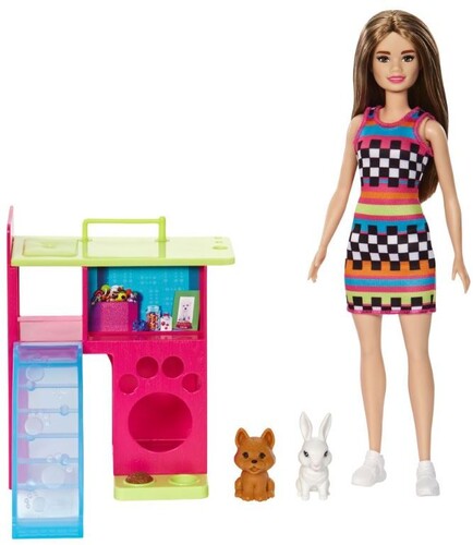 BARBIE DOLL & PET PLAYSET