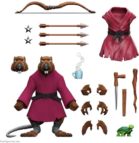 TMNT ULTIMATES! WAVE 9 - SPLINTER (FLOCKED)