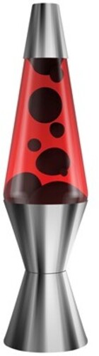LAVA LAMP 14.5 CHRM PLATED CRIMSON BLK/ RED/ CHROME