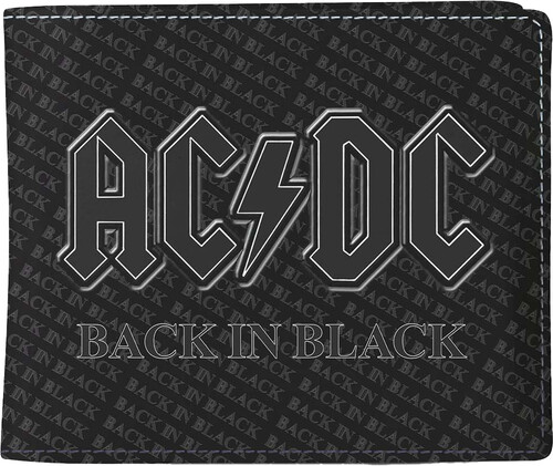 ROCKSAX AC/ DC BACK IN BLACK WALLET BLACK