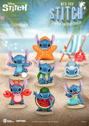 Beast Kingdom - Disney - Stitch Summer Dress Up Series Blind Box (One random figure per purchase)