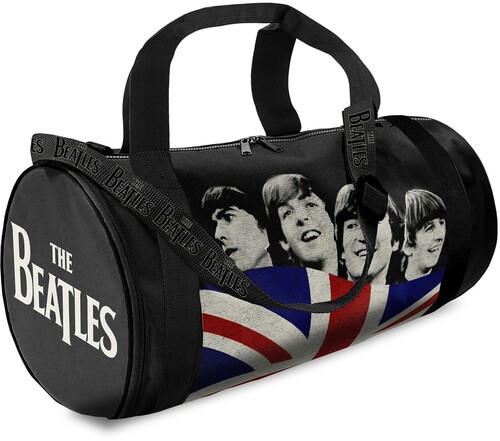 Rocksax - The Beatles - Let It Be Flag Logo - Duffle Bag with Strap (Black)