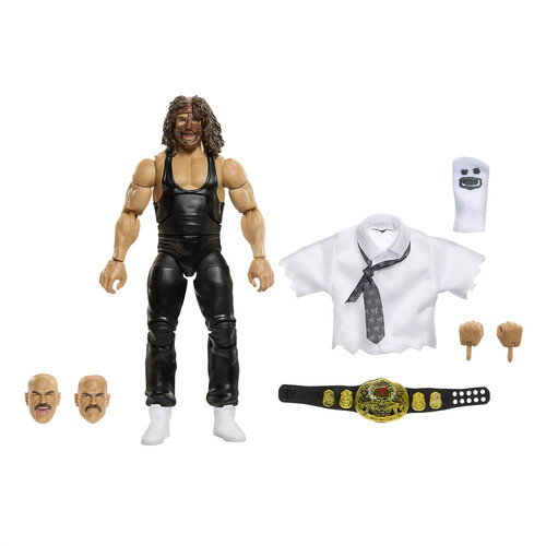 Mattel Collectible - WWE Elite Collection 6" Summerslam Mankind Action Figure with Jesse Ventura Build-A-Figure Part