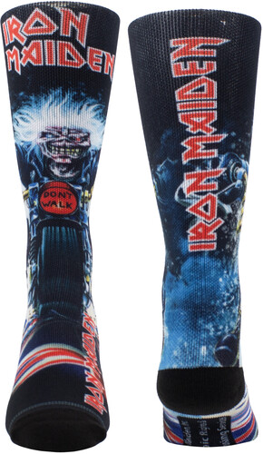 Perri's - Iron Maiden - Eddie Biker Dye Sublimation - Crew Socks