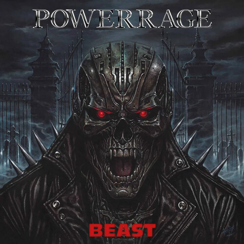 Powerrage - Beast - Marble vinyl record cover