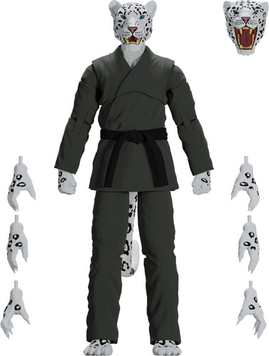 Jiu Jitsu Combat Creatures - Shadow The Snow Leopard Action Figure - Green Gi