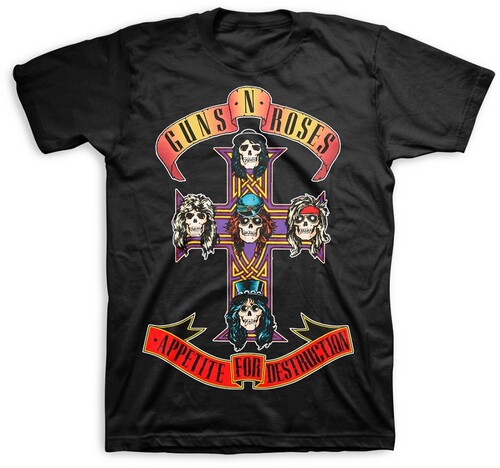 GUNS N ROSES APPETITE FOR DESTRUCTION SS TEE MED