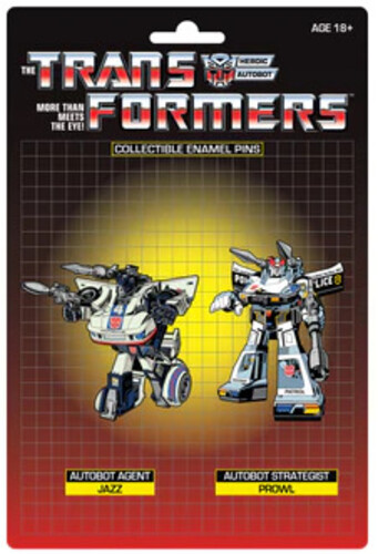 TRANSFORMERS JAZZ & PROWLER RETRO PIN SET (NET)